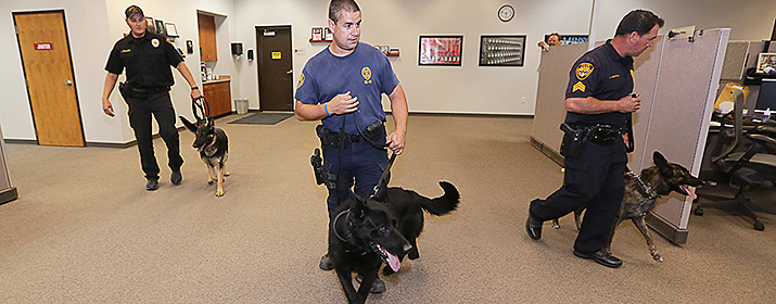 UES Prescott Office Gives K-9 Officers a Place to Train
