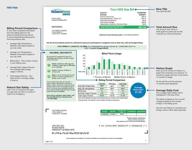 Sample Gas Bill 1