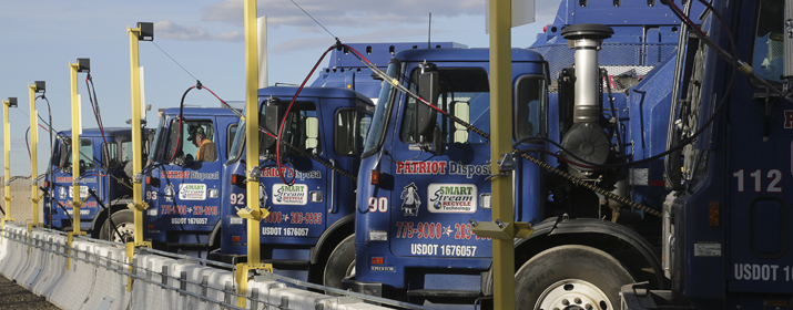 Patriot Disposal garbage trucks