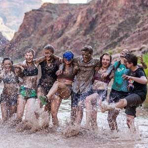 Playing in the mud